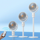 🌀 50% KORTING 🔋 Draadloze Uitschuifbare Ventilator met Afstandsbediening – Oplaadbaar & Fluisterstil – Verstelbare Hoogte, 3 Snelheden – Perfect voor Thuis, op Kantoor of tijdens het Kamperen ❄️