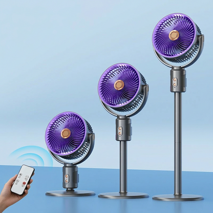 🌀 50% KORTING 🔋 Draadloze Uitschuifbare Ventilator met Afstandsbediening – Oplaadbaar & Fluisterstil – Verstelbare Hoogte, 3 Snelheden – Perfect voor Thuis, op Kantoor of tijdens het Kamperen ❄️