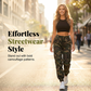 Dames camouflage cargo joggerbroek