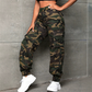 Dames camouflage cargo joggerbroek