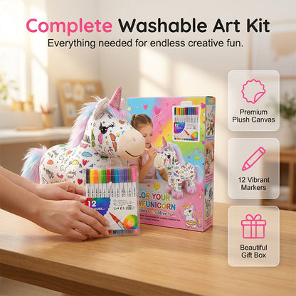 DIY Kleur-je-Eigen Eenhoornknuffelset 🦄🎨