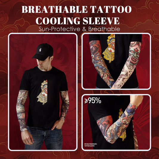 Zonbeschermende & ademende verkoelende tattoosleeve