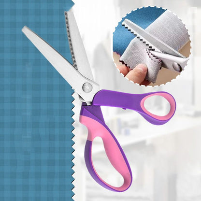 ✂️🔥 50% KORTING! Knip élke stof zonder rafelen – zigzag in één beweging. Dé schaar die naaisters, knutselaars én hobbykoks in heel Europa gebruiken!