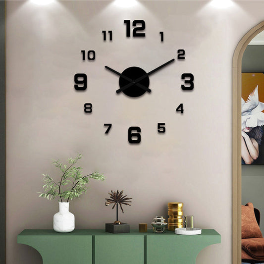 🔇🎨 50% KORTING! Geen getik, geen gezoem, alleen een zwevend 3D-kunstwerk dat de tijd vertelt. Deze DIY acryl klokset met glow-in-the-dark cijfers is de stille upgrade die elke woonkamer verdient!