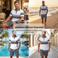 👕 50% KORTING! ☀️ 2-delige set met overhemd en korte broek voor heren – Comfortabel, ademend en veelzijdig – Perfect voor de zomer, vrije tijd of op reis – nonchalante en luchtige stijl 🩳✨