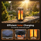 ☀️ Zonnelantaarn op zonne-energie met flikkerende vlam – waterdicht en automatisch – realistisch, warm licht, perfect voor terrassen, tuinen of tuinpaden – geen bedrading nodig 🌙