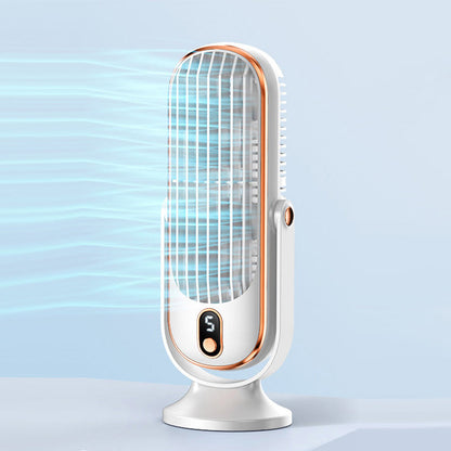 Draagbare desktop airco-ventilator met 5 windsnelheden