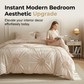 🛏️ 50% KORTING! ☁️ Elegante Dekbedovertrekset met Plissé Plooien