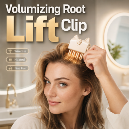 🎉48K+ Verkocht 💇 Draadloze verwarmde volumizing wortellift-clip, draagbare stylingtool voor op reis voor plat en fijn haar NL