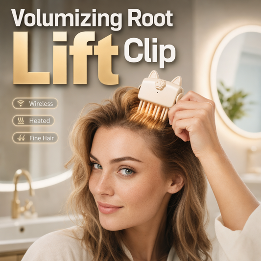 🎉48K+ Verkocht 💇 Draadloze verwarmde volumizing wortellift-clip, draagbare stylingtool voor op reis voor plat en fijn haar NL