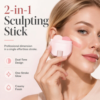 2-in-1 Blush & Highlighter Stick – In één beweging aanbrengen, eenvoudig te blenden en zonder vlekkerige finish