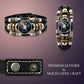 Glow-in-the-Dark-armband met 12 sterrenbeelden van leer voor mannen en vrouwen (6,9/8,1 inch）