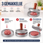 Hamburgerpers met Houten Handgreep – Maak Perfecte, Gelijke Burgers in Seconden 🍔👨‍🍳