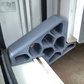 Veilige deurstopper voor spoorrails