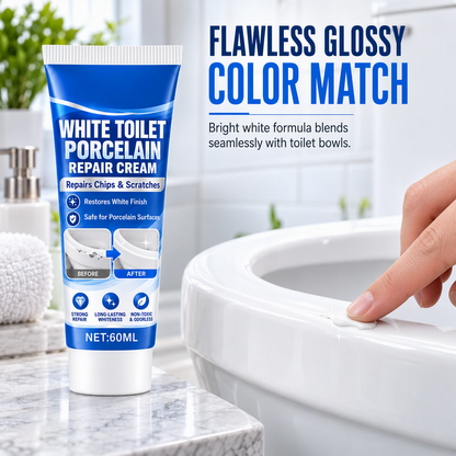⏰Witte reparatiepasta voor toiletporselein
