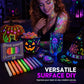 🌟 50% korting! UV glow tattoo markers – fluorescerende inkt, huidveilig & sneldrogend. Schitter op feesten, concerten & festivals – ook voor DIY! ✨🎨