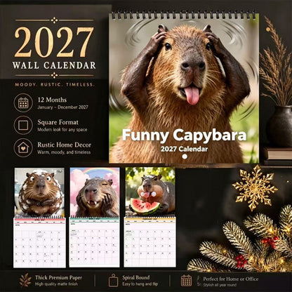 📅 Grappige capibara-kalender voor 2027