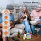 🎤🎶 50% KORTING! Nooit meer saaie feestjes! Deze mini karaoke machine voor kinderen met 2 draadloze microfoons, Bluetooth & 3D-geluid tovert elke kamer om in een podium – 5-6 uur zangplezier!