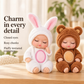 🍼 Mini-Babypoppenset met Dierenoutfits