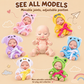 🍼 Mini-Babypoppenset met Dierenoutfits