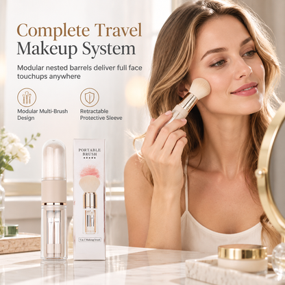 💄 Intrekbare Reis-Make-upkwastenset