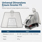 Extra grote, verdikte waterdichte PVC-beschermhoes en regenponcho voor scootmobielen en elektrische vierwielers