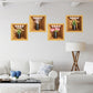 Wandstickers met decoratieve schilderijen in potten