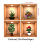 Wandstickers met decoratieve schilderijen in potten