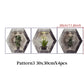 Wandstickers met decoratieve schilderijen in potten